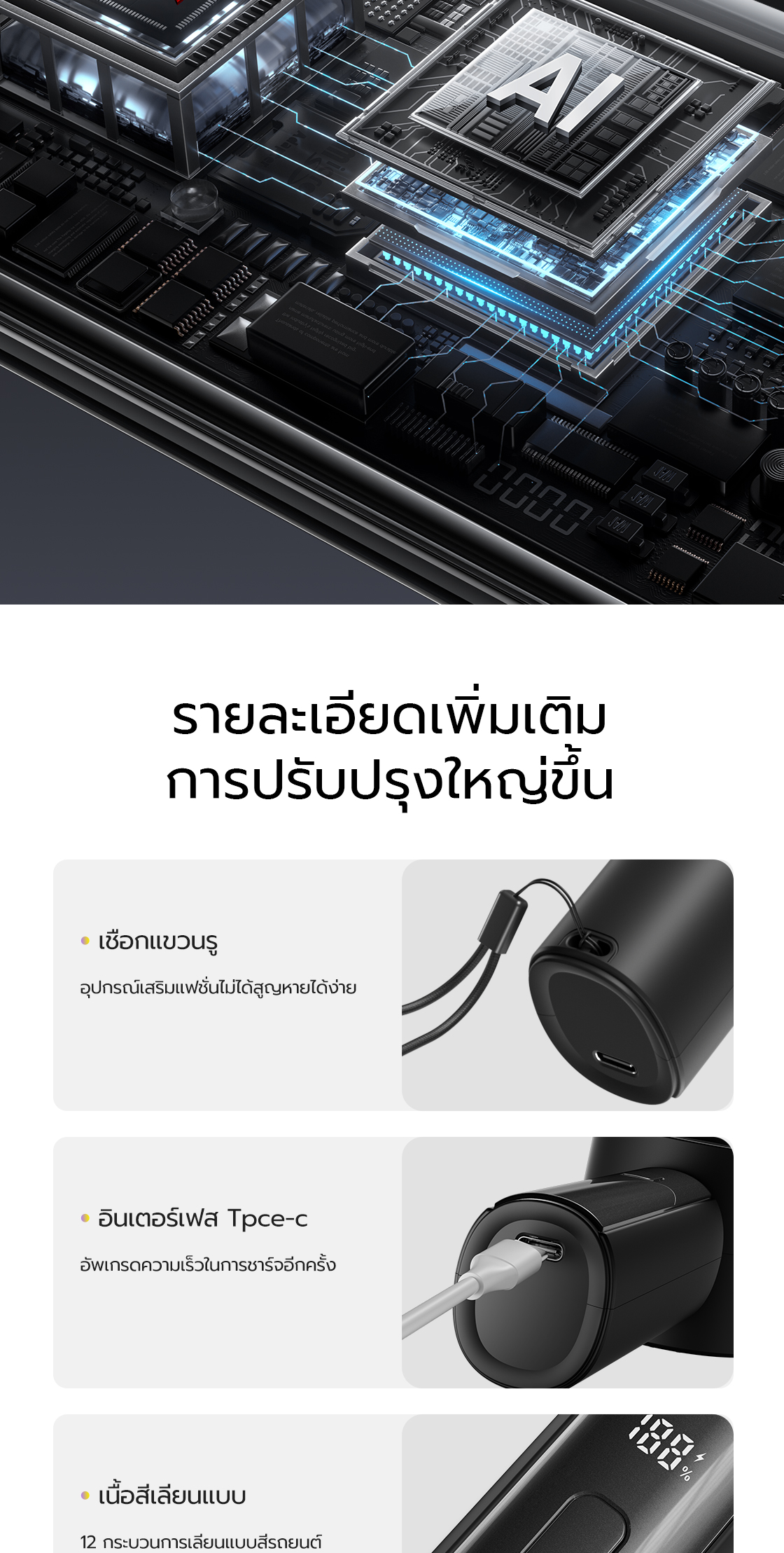 MAXAWEI พัดลม usb ลมปรับได้ 100 ระดับ พัดลมเล็ก แบต 5000mAh ใช้ได้ 18 ...