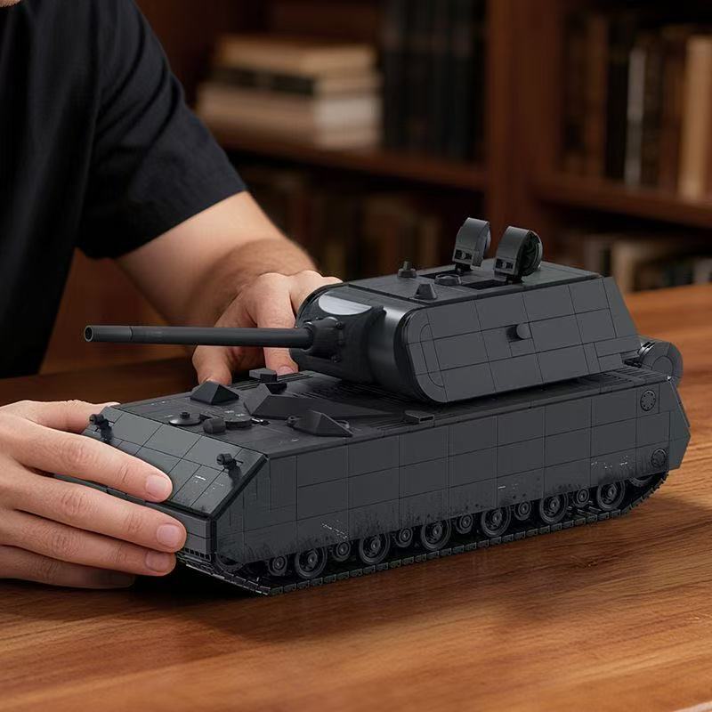Panzer VIII Maus ถัง โมเดลประกอบแล้ว 2416ชิ้น 12GO Tank ของเล่นจิ๊กซอว์ ...