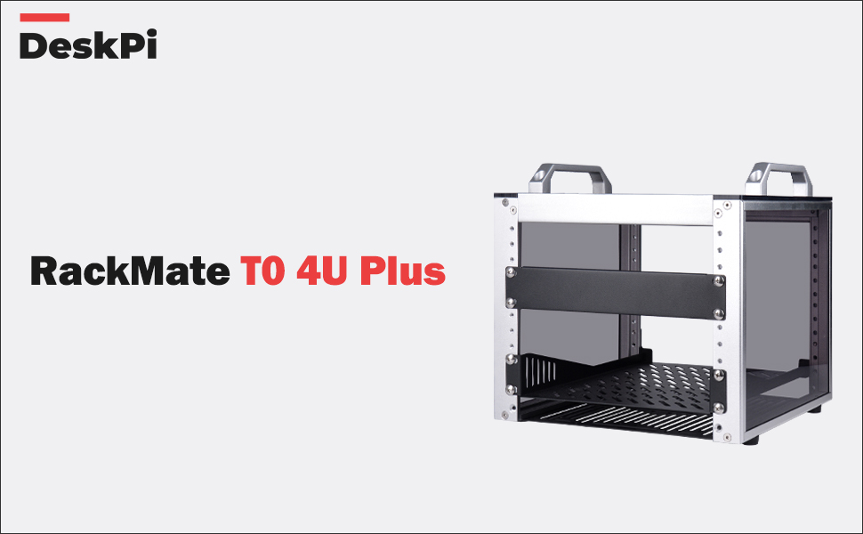 DeskPi RackMate T0-Plus Rackmount, ตู้เซิร์ฟเวอร์ 4U ขนาด 10 นิ้ว ...