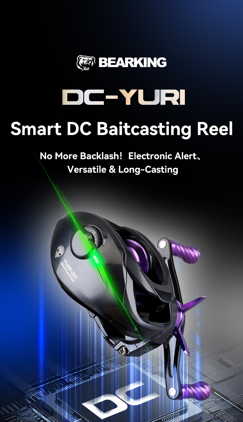 BEARKING YURI-DC Baitcasting ตกปลา Reel Digital Control long cast