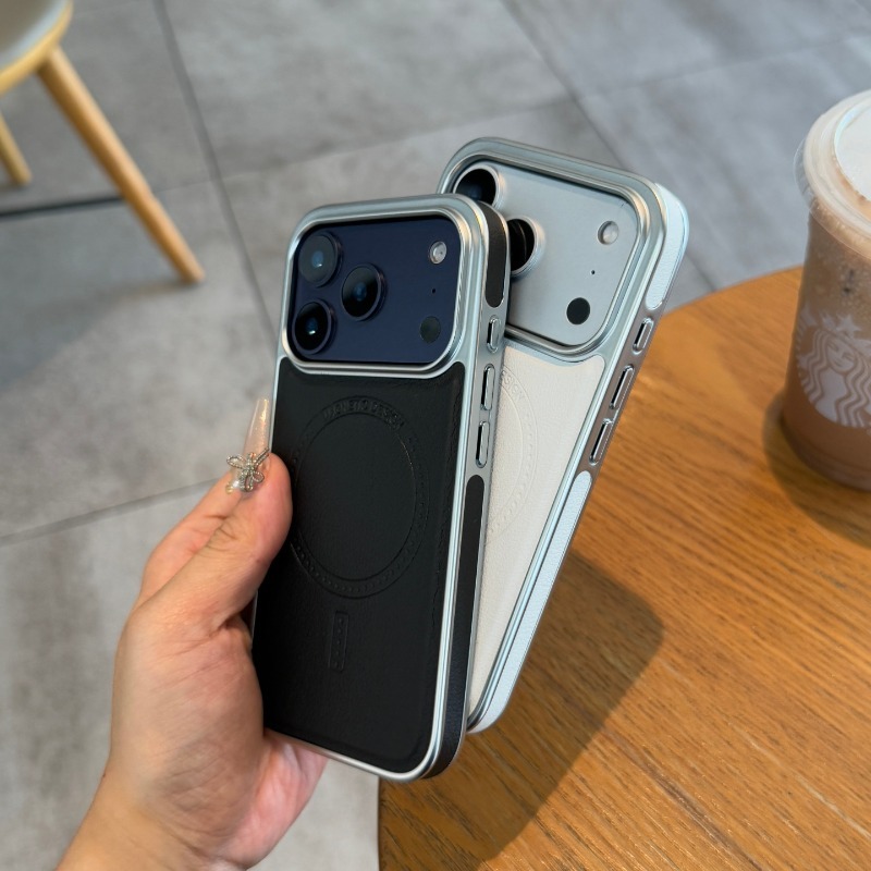 HOCE กรอบชุบหนังแม่เหล็กสําหรับ iPhone 17 Air 16 15 14 13 17 Pro Max ...