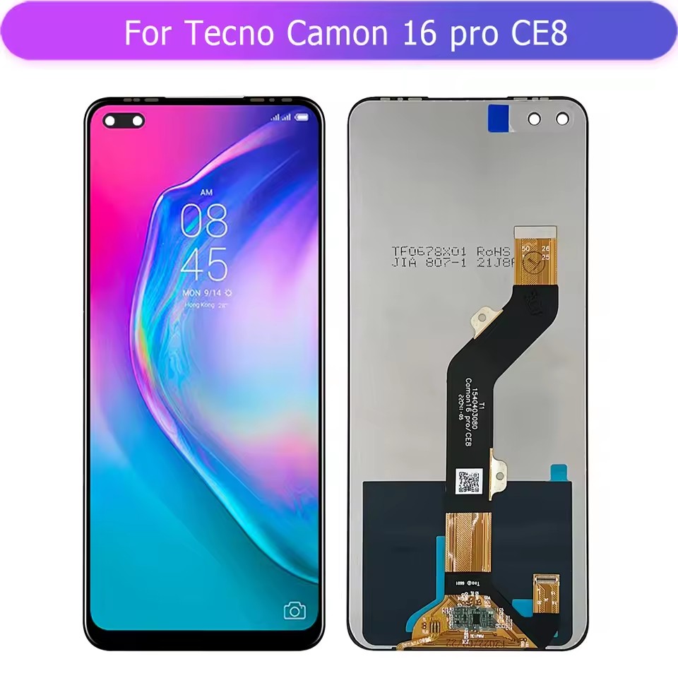 สําหรับ Tecno camon 16 s pro premier CE7 CE8 CE9 CD6J จอแสดงผล LCD ...