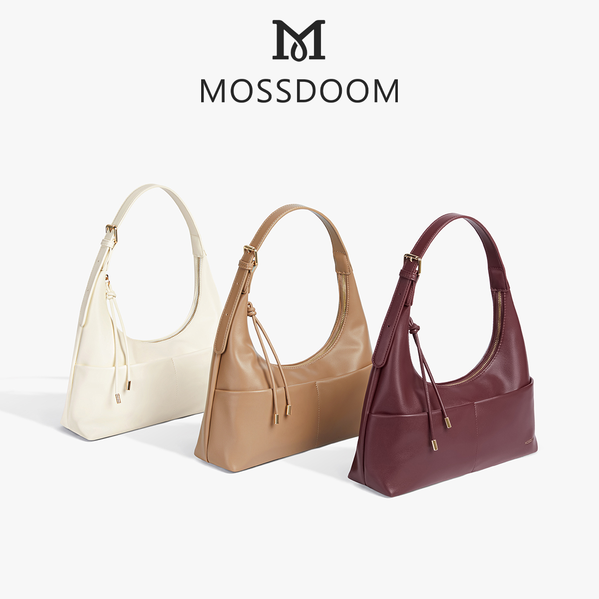 MOSSDOOM Fabia Bag กระเป๋าหนังพียูสะพายไหล่สุดเรียบหรู | Shopee Thailand