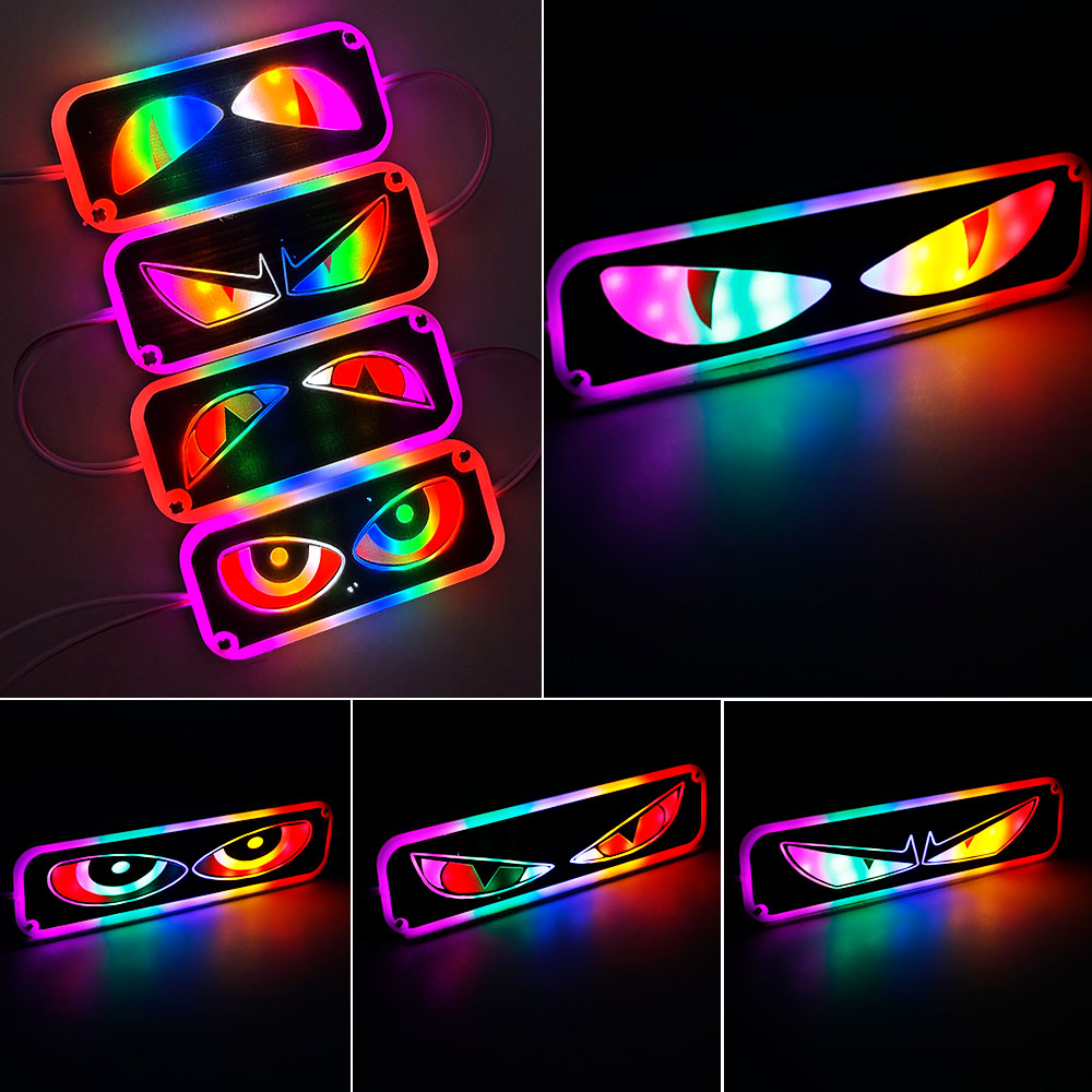 1 ชิ้น RGB Led Evil Eye โมดูล Demon Eye Strobe ไฟเตือนรถ motocycle ...