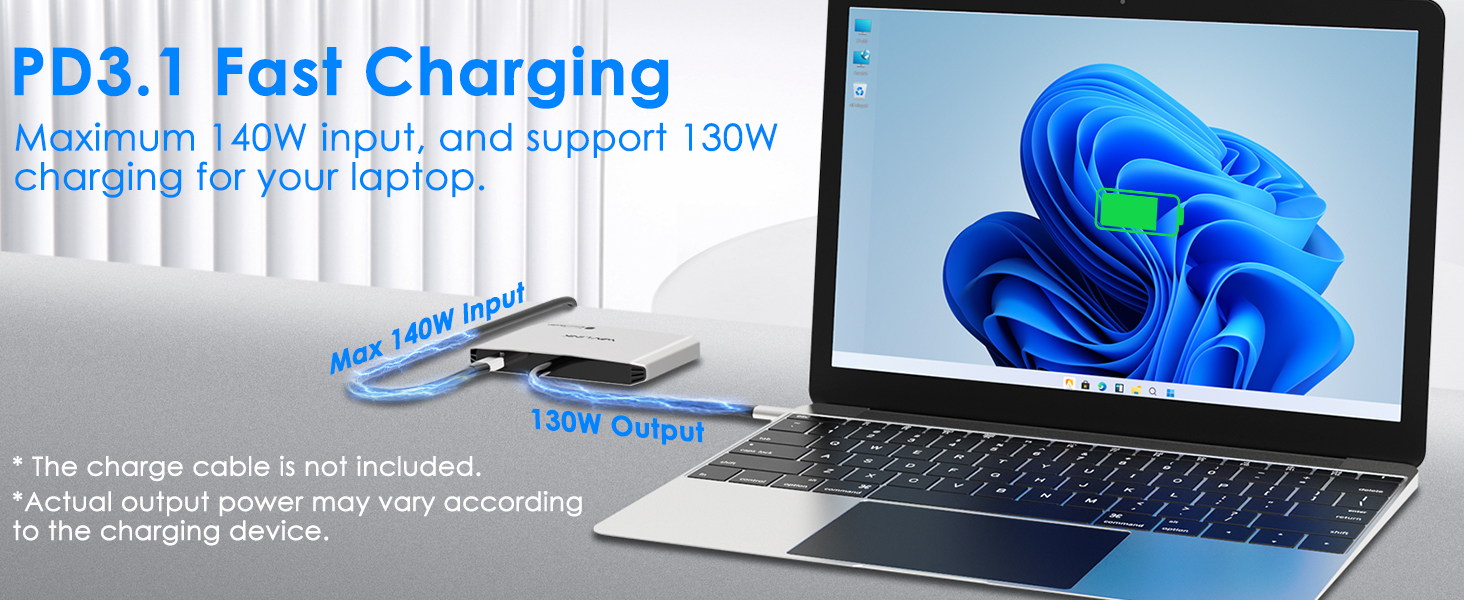 WAVLINK Universal Hub SMI Chip อะแดปเตอร์ USB-C ถึง Quad HDMI, อะแดปเต ...