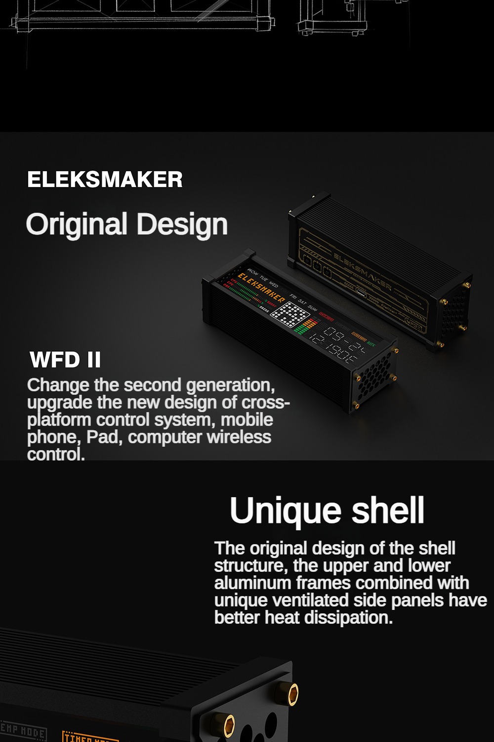 EleksMaker นาฬิกา LED แบบ Matrix ระบบตรวจสอบเสียง นาฬิกา Retro สำหรับ ...