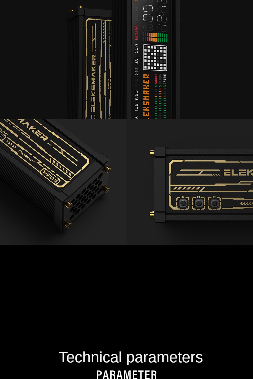 EleksMaker นาฬิกา LED แบบ Matrix ระบบตรวจสอบเสียง นาฬิกา Retro สำหรับ ...