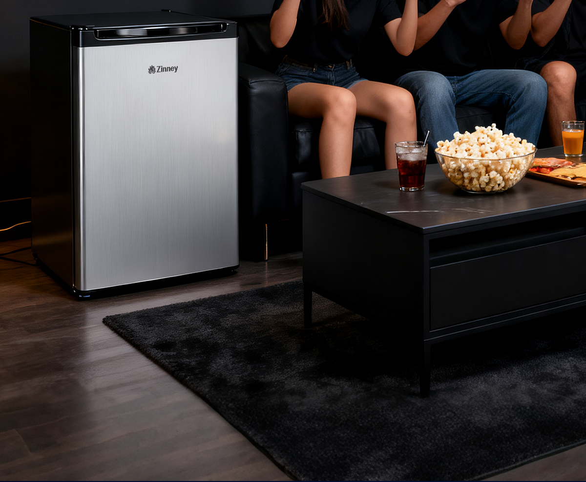 Zinney Mini Bar Ref ตู้เย็นขนาดเล็ก DF1-07 ตู้เย็นขนาดกะทัดรัด 1.7Q/48L ...