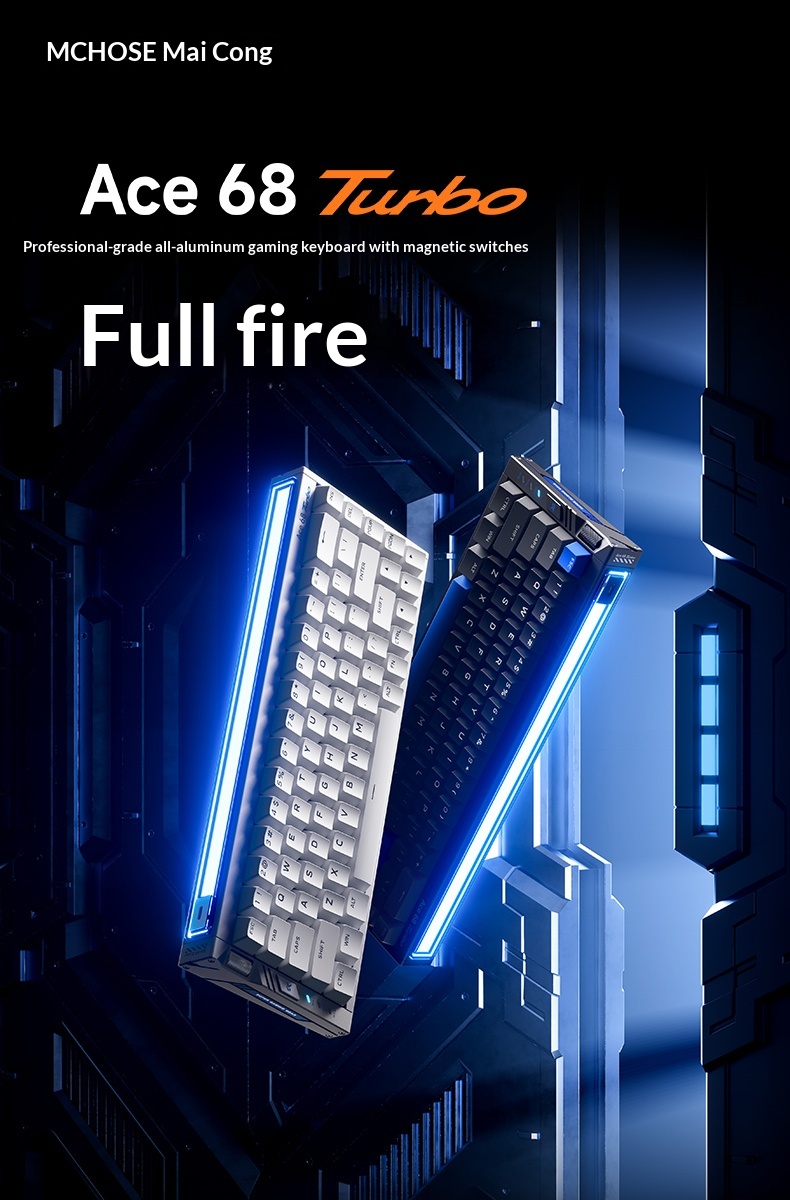 MCHOSE Ace 68 Turbo Magnetic Shaft Keyboard Mechanical 16K Gaming และ ...