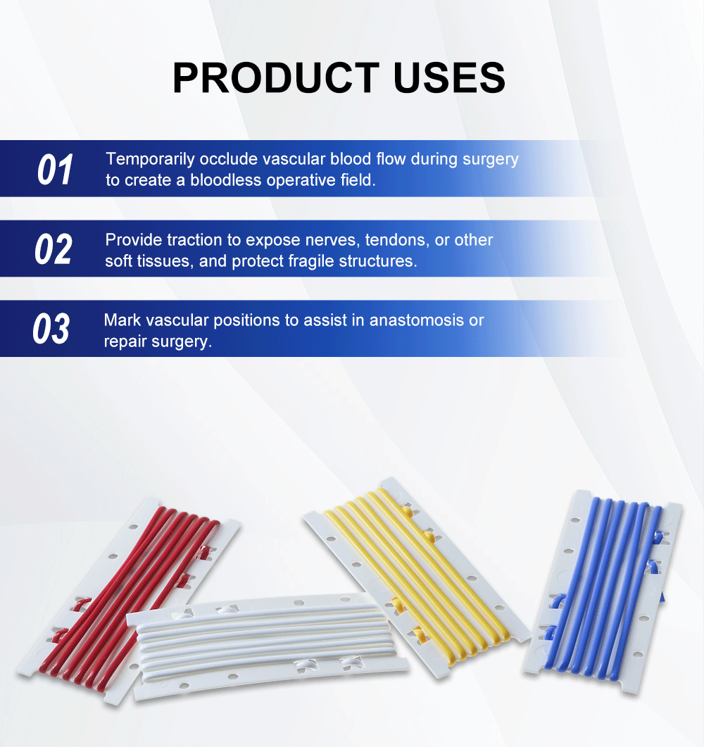 Canack 8/4PCS Disposable Vessel Loops Medical ซิลิโคนปราศจากเชื้อ ...