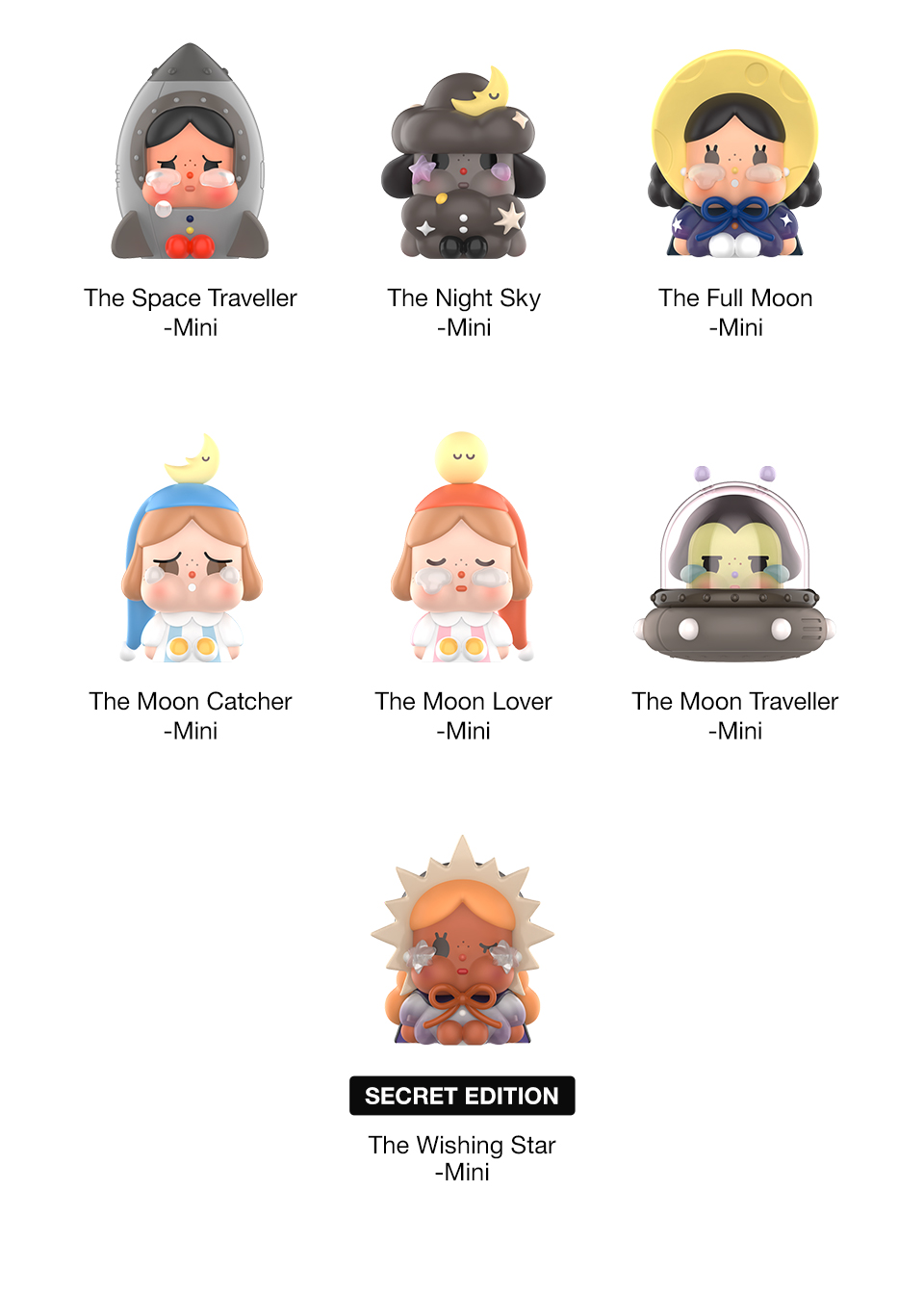 POP MART CRYBABY CRYING TO THE MOON-SITTING SERIES FIGURES | Shopee ...