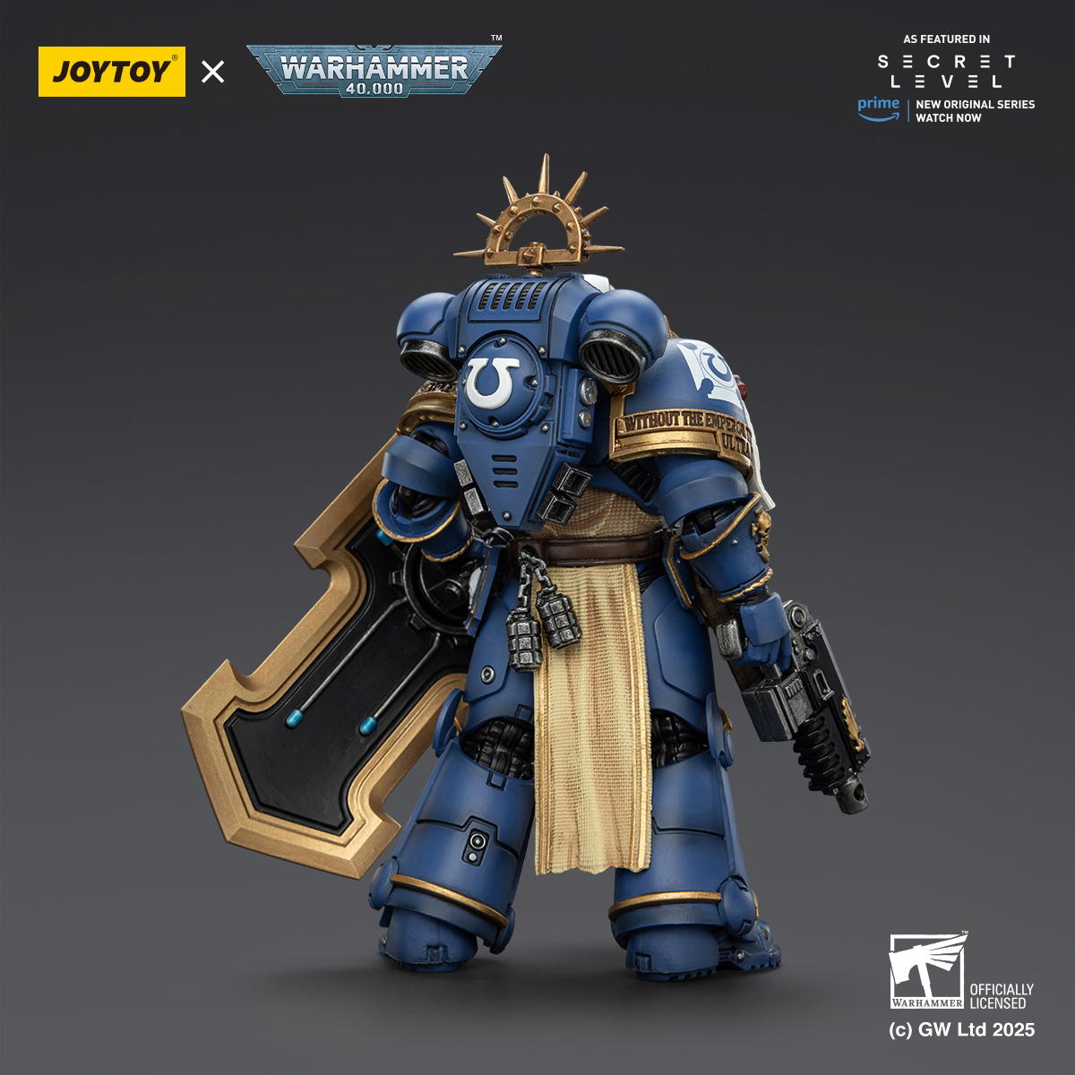 HIPLAY JOYTOY Warhammer Ultramarines Metaurus / Levantus / Torvald 1/18 ...