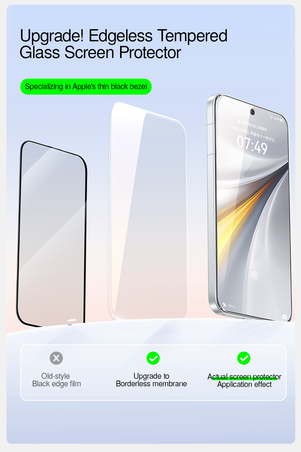 SmartDevil ห้องปราศจากฝุ่น Quick ติดตั้ง HD Anti-Fingerprint กระจก ...
