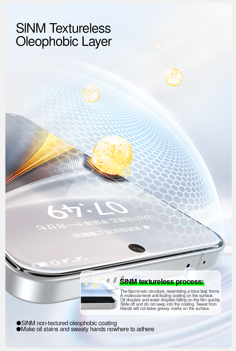 SmartDevil ห้องปราศจากฝุ่น Quick ติดตั้ง HD Anti-Fingerprint กระจก ...