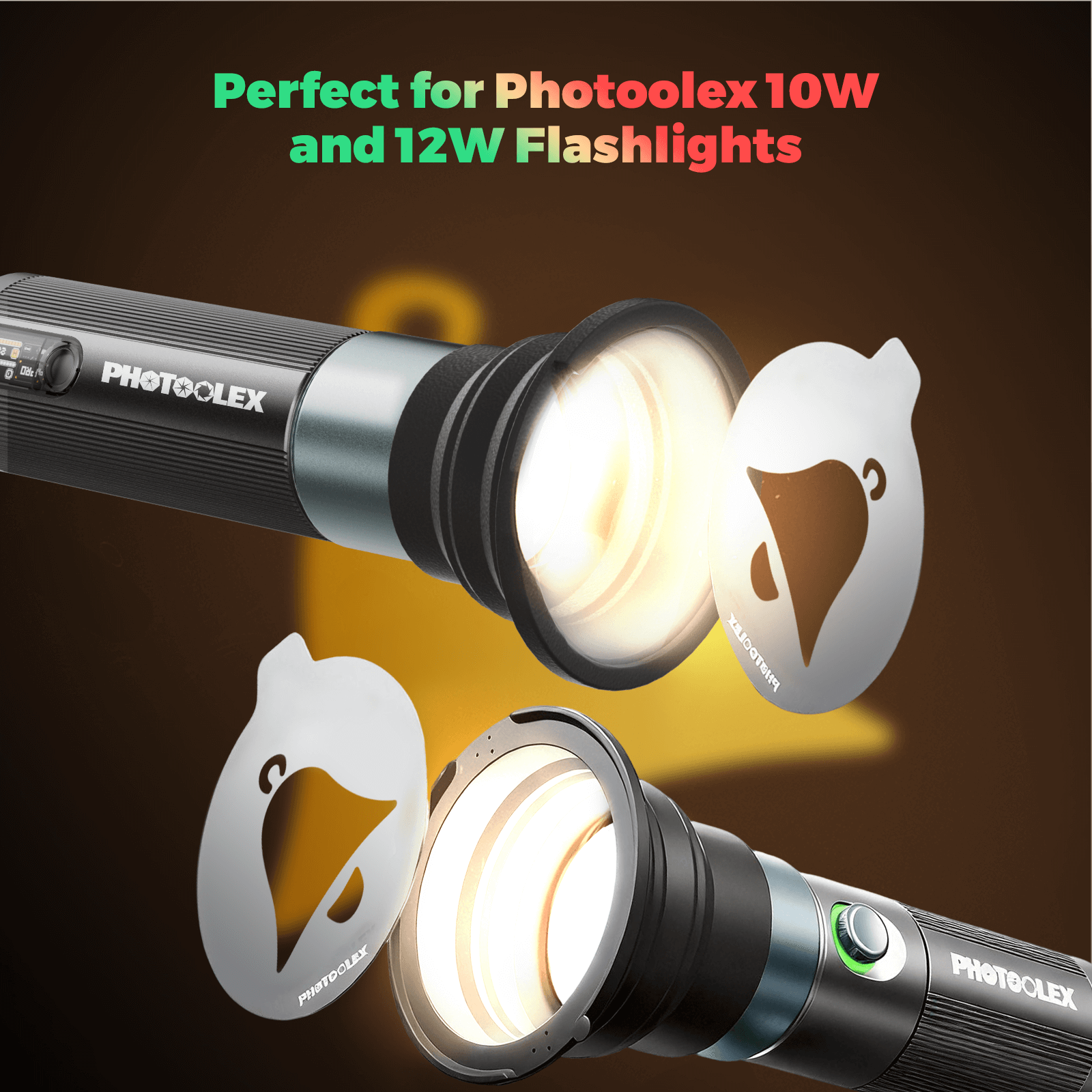 PHOTOOLEX ชุดแม่เหล็ก GOBO 10 ชิ้น สำหรับแฟลช 10W/12W เลือกได้ 3 ธีม ...