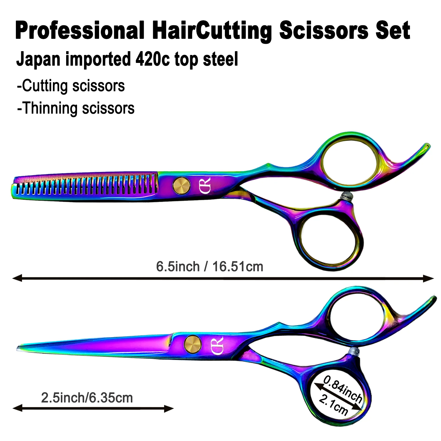 6 นิ้ว Hairdressing กรรไกรชุดกรรไกรตัดผมมืออาชีพชุดตัดผมกรรไกรตรง ...