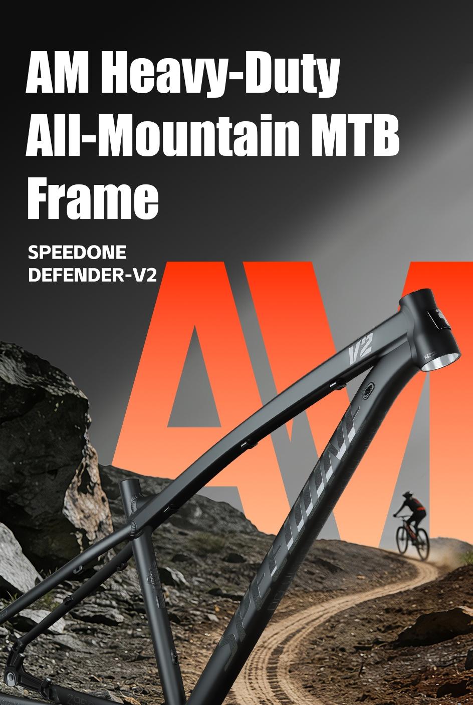 SPEEDONE เฟรม MTB 6061-T6 Aluminum 2700g Lightweight Internal Routing ...