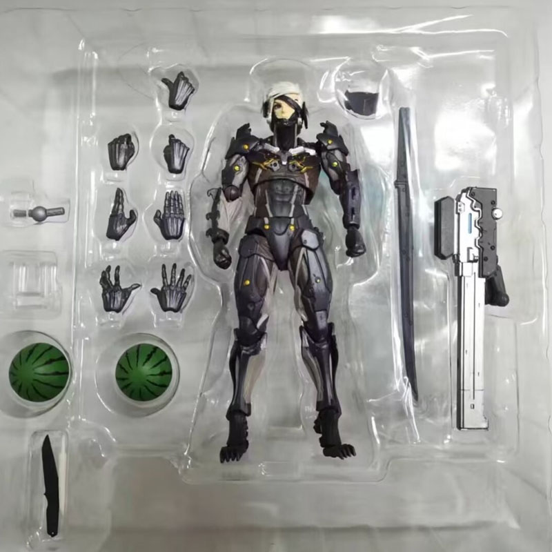 14 ซม. Kaiyodo Revoltech เกียร์โลหะ Solid Raiden Action Figure PVC ...