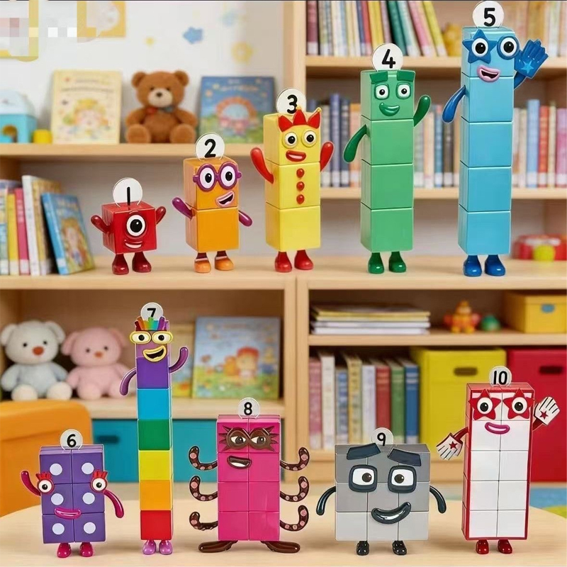 5 ชิ้น/10 ชิ้น/เซ็ต 6-22 ซม. Numberblocks Building Blocks ชุดสร้างสรรค์ ...
