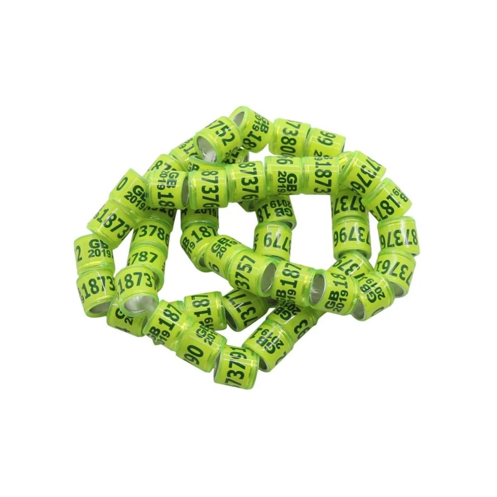 ฟรีปรับแต่งแถบขานกพิราบ 100 ตัว, DIY Custom Bird Leg Bands 10mm 
