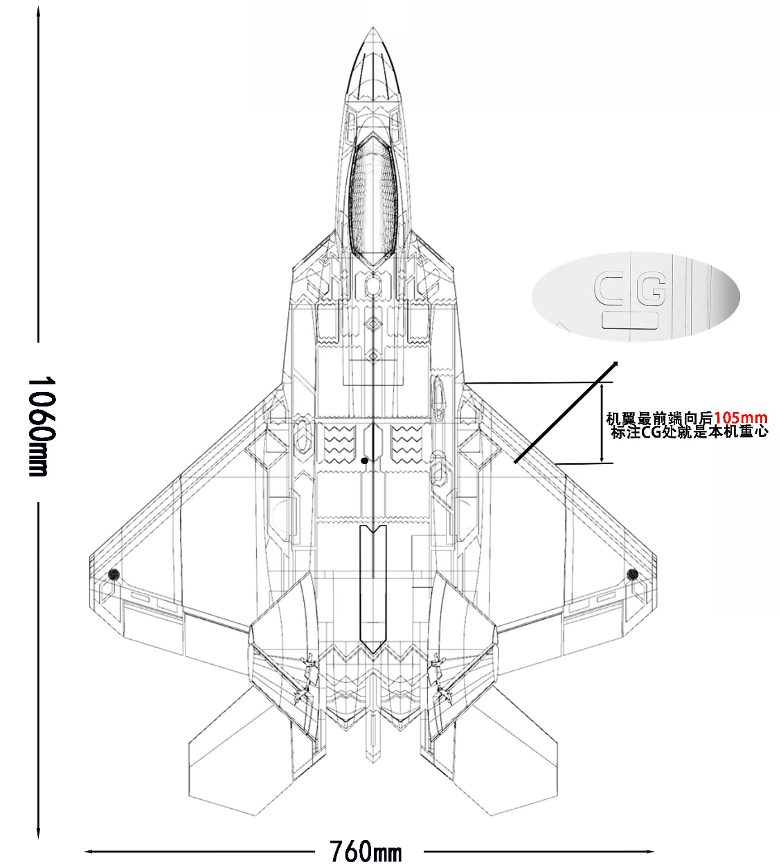 FLYFANS 64 มม.EDF F-22 F22 Raptor เครื่องบินโมเดลเครื่องบินรบ | Shopee ...