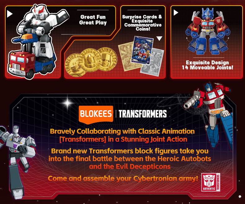 BLOKEGS Transformers DV01 Defender Version PDQ Mini Figures ทั้งกล่อง ...