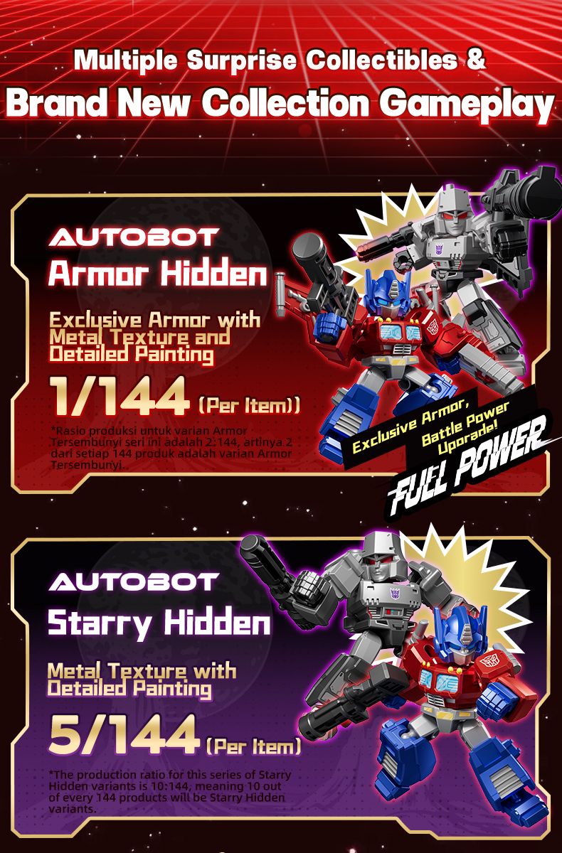 BLOKEGS Transformers DV01 Defender Version PDQ Mini Figures ทั้งกล่อง ...