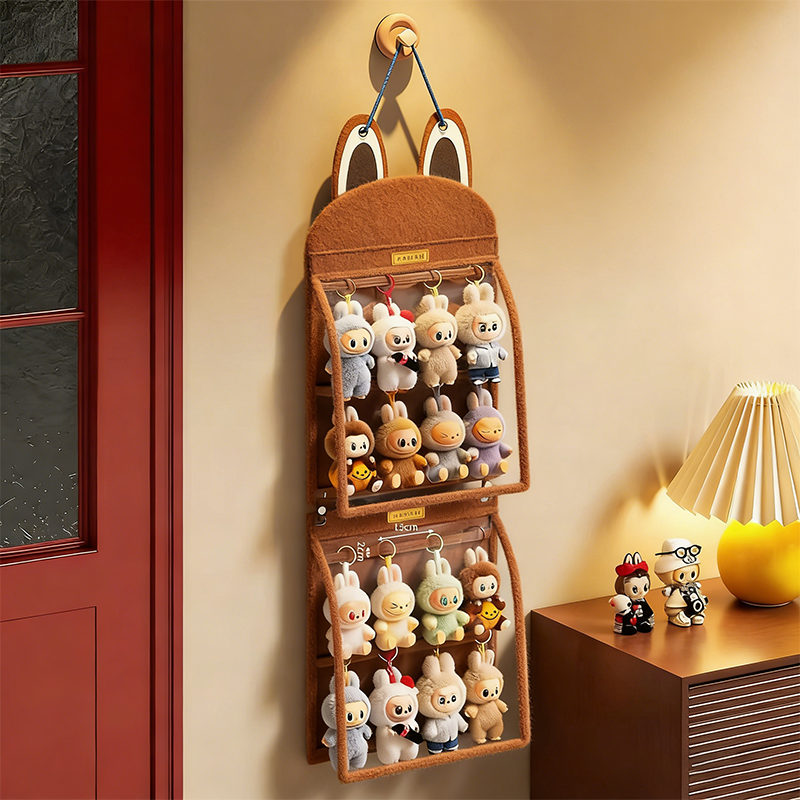 Labu Blind Box Storage Display Rack, Felt Hanging Bag for Wall หรือ ...