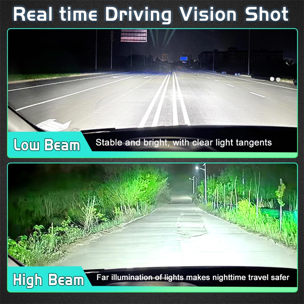 BULLVISION 2026 2PCS ไฟหน้ารถ LED หลอดไฟ H4 H7 H11 HB3 9005 H1 9006 ...