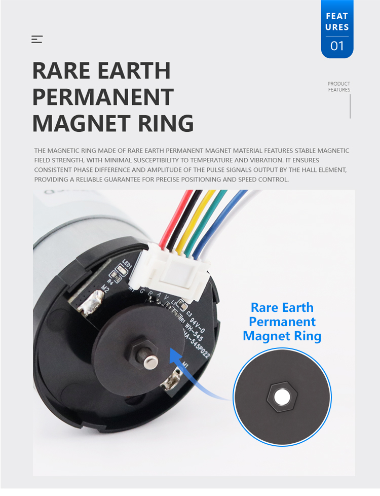 36GP-555 Magnetic Encoder 17PPR AB Dual-Phase Incremental Type, ใช้งาน ...