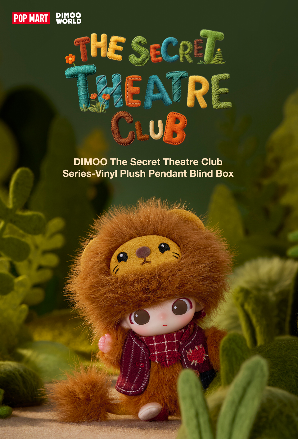 POP MART DIMOO The Secret Theatre Club Series-Vinyl Plush Pendant Blind ...