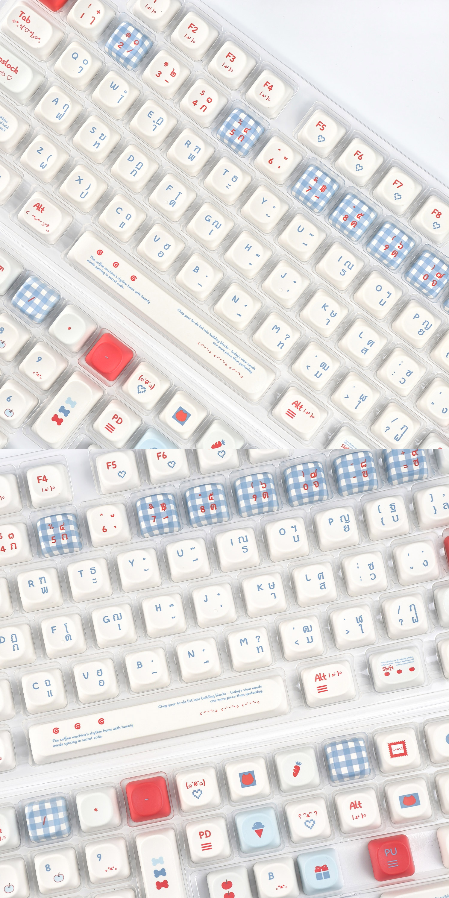 MAIMOOO Instant Noodle Thai Keycap MOA Profile 120 คีย์ PBT Dye ...