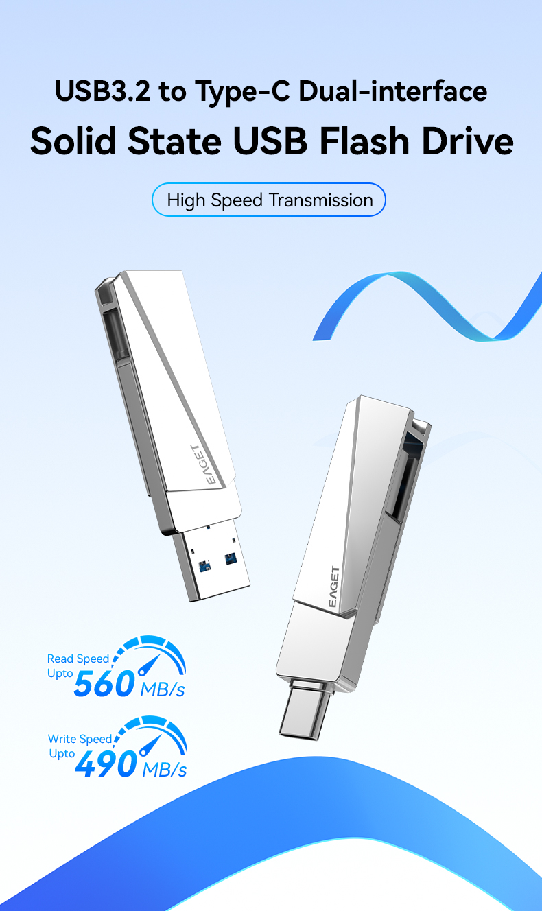 EAGET SU60 560MB/S แฟลชไดรฟ์โซลิดสเตตความเร็วสูงพิเศษ (256GB/512GB/1TB ...