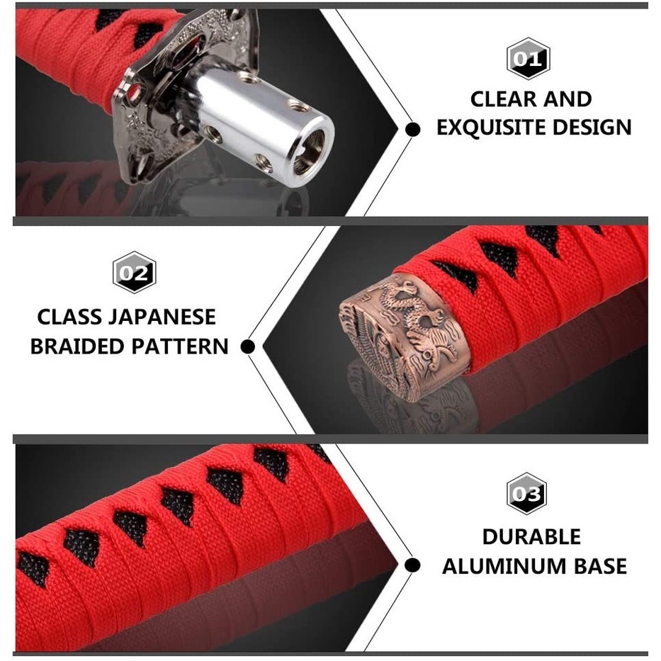 SADE Universal JDM Samurai ดาบ Katana Shift Knob 15 ซม.เกียร์ Shifter 4 ...