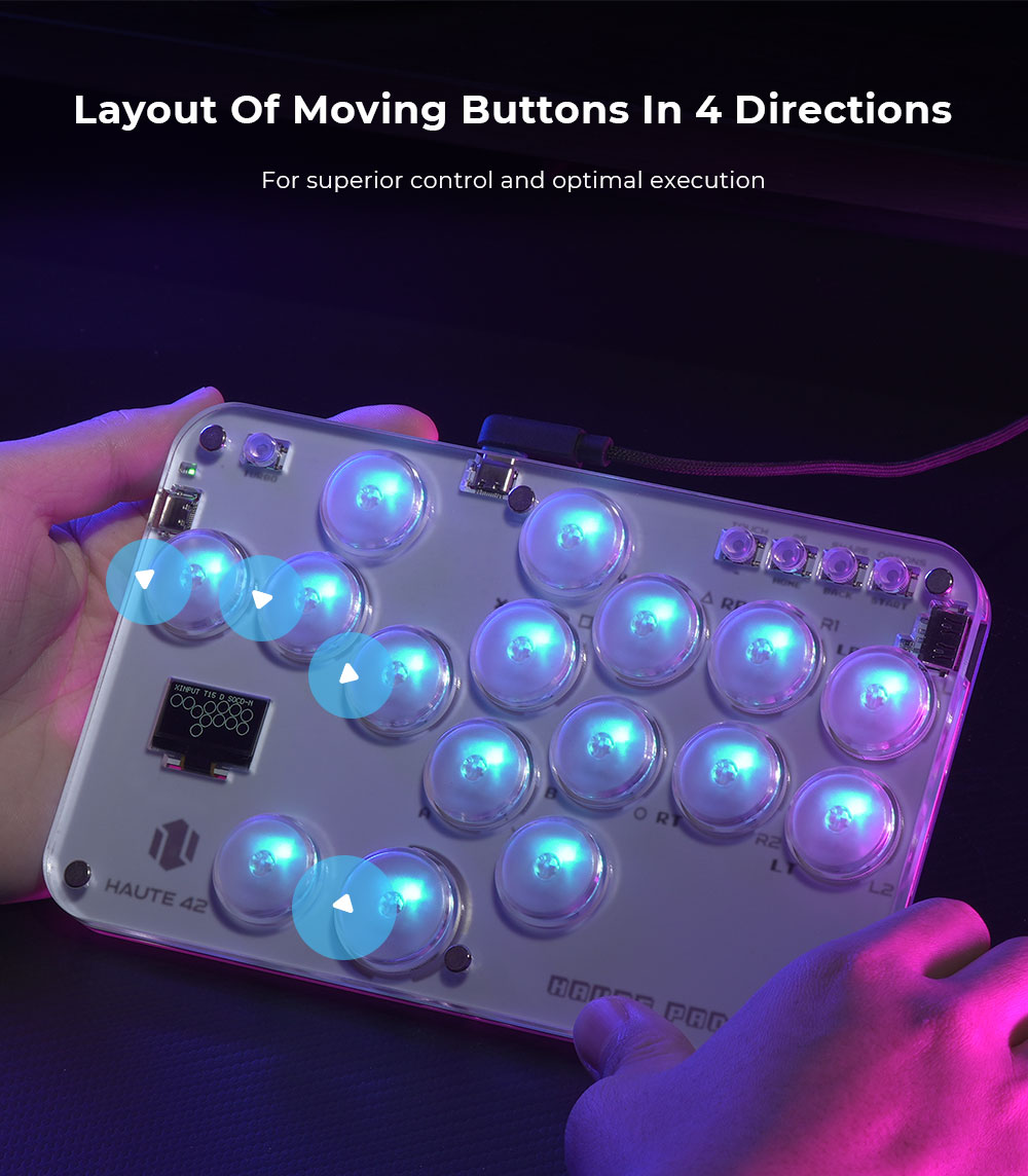 Haute42 Arcade Hitbox เข้ากันได้กับ PC/PS3/PS4/Switch/Steam S Series ...