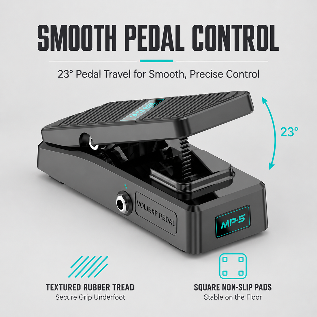 EROK MP-5 2-in-1 Passive Volume & Expression Pedal, No Power Required ...