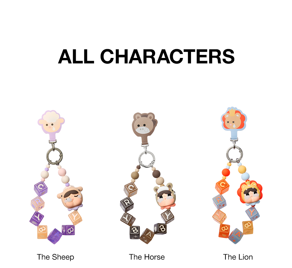 POP MART CRYBABY Crying Round n Round Series - Phone Chain Blind Box ...