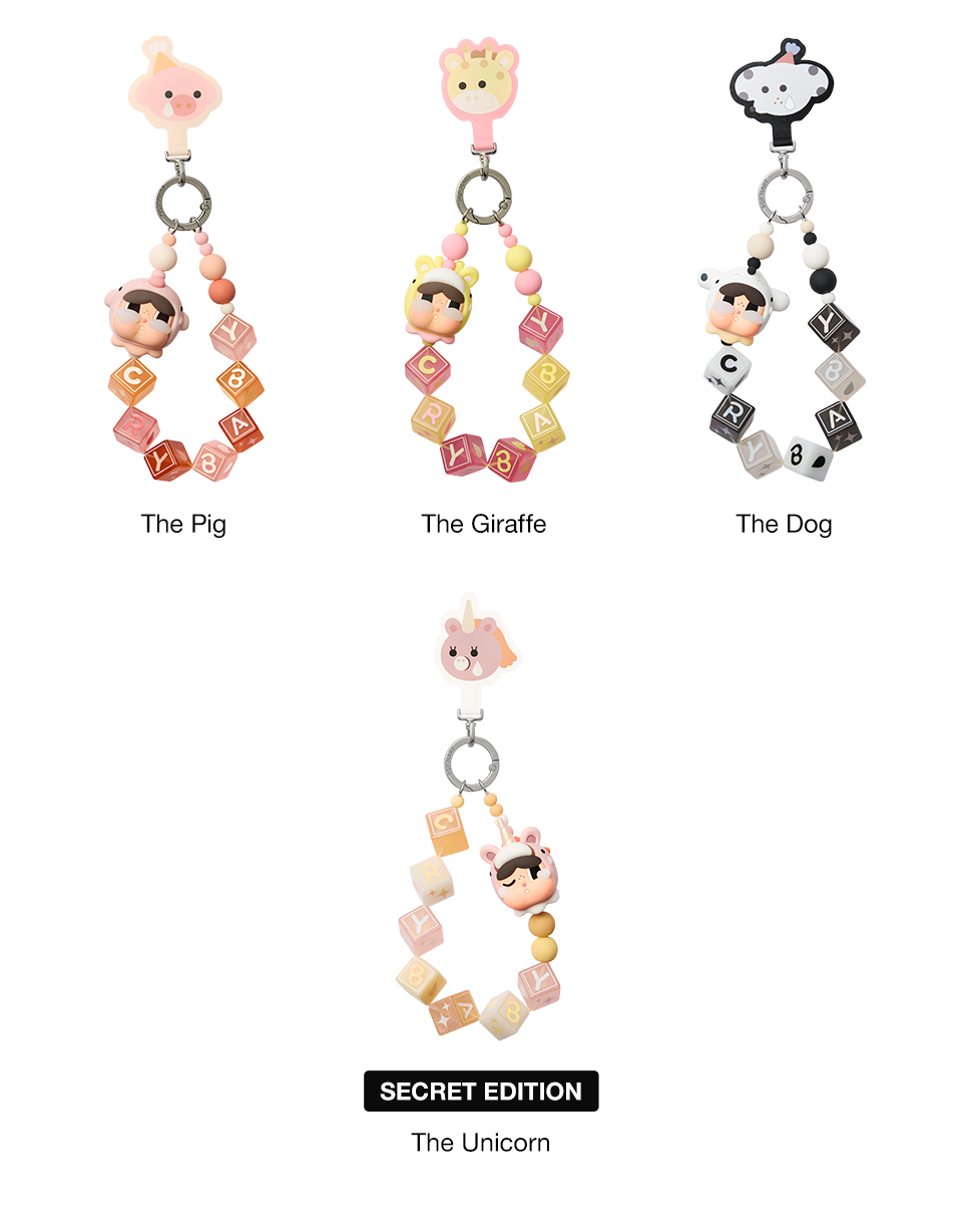 POP MART CRYBABY Crying Round n Round Series - Phone Chain Blind Box ...