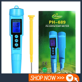 3 in 1 เครื่องวัดน้ำ เครื่องวัดคุณภาพน้ำ pH/ORP/TEMP ดิจิตอล LCD