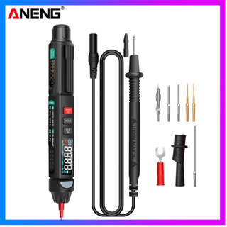 ANENG A3008 Pen Multimeter 6000 Counts Digital Multimeter Meter Tester with LCD Display Backlight Flashlight NCV Auto-off Multiple Accessories for Voltage Current Resistance Capacitance Diode Continuity Test