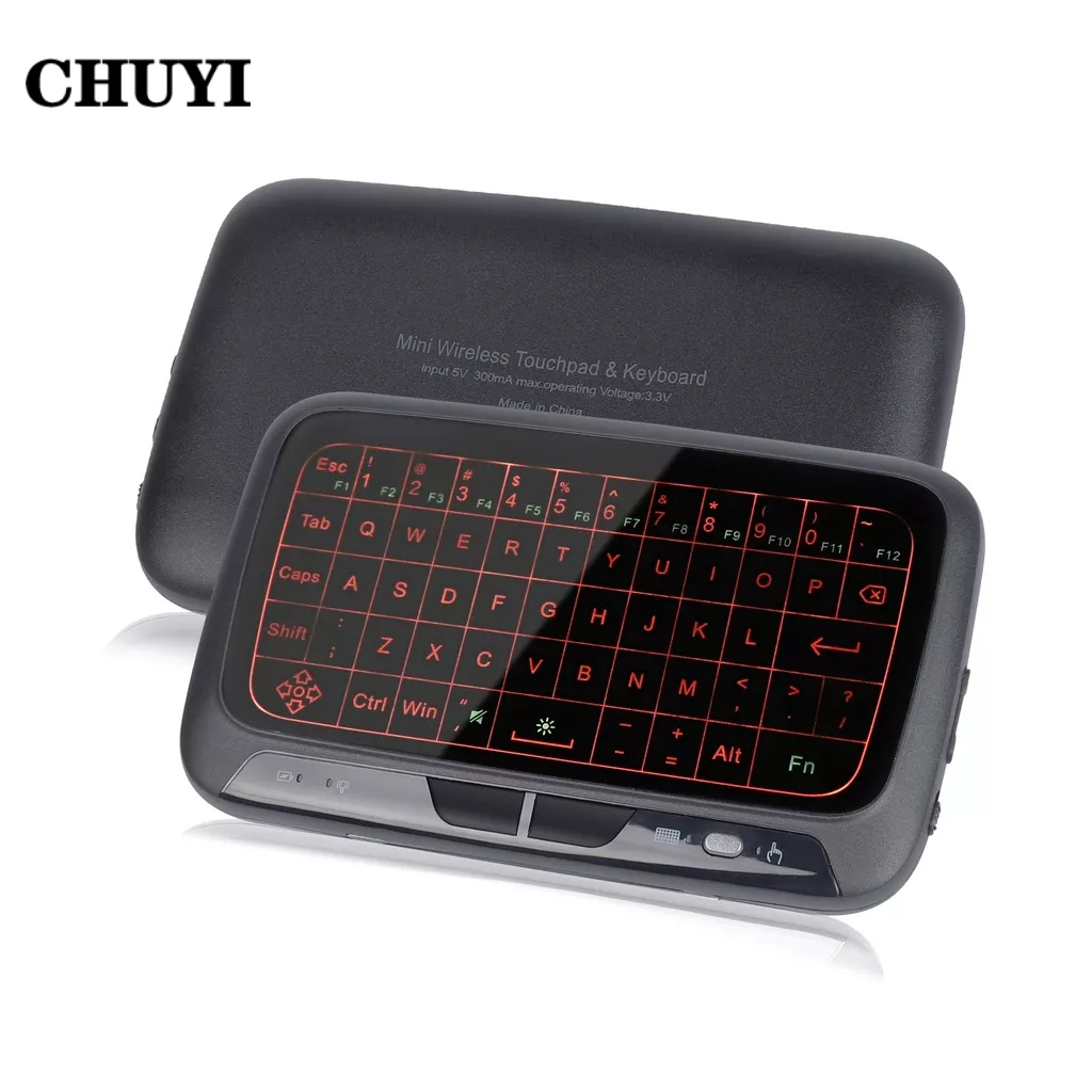 Chuyi คีย์บอร์ดไร้สาย 2.4ghz ทัชแพด USB ขนาดเล็ก สําหรับ Android TV ...