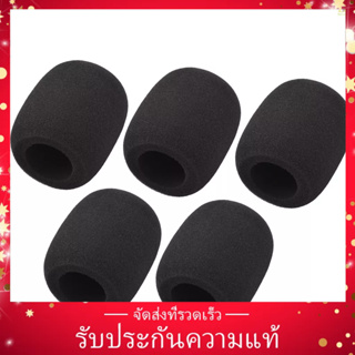 (ของแท้) โฟมฟองน้ําครอบไมโครโฟน กันลม ลดเสียงรบกวน สําหรับไมโครโฟนคอนเดนเซอร์ แบบมือถือ 5 ชิ้น