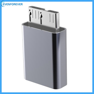 Ev (Fale) Micro-B USB 3.0 to Type C (Female) อะแดปเตอร์แปลงอะลูมิเนียม ขนาดเล็ก