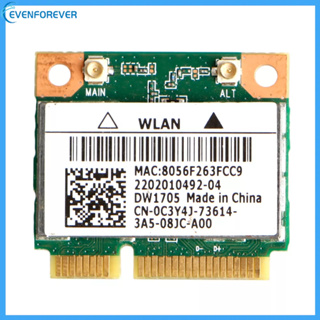 Ev การ์ดเครือข่ายไร้สาย PCI-E ขนาดเล็ก สําหรับแล็ปท็อป Qualcomm Atheros QCWB335 Dell DW1705 CN-0C3Y4J