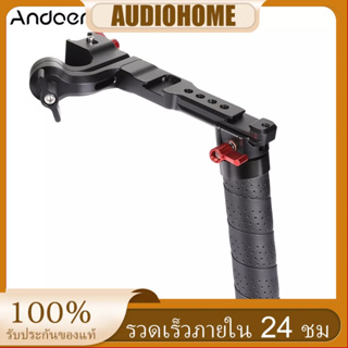 Andoer มือจับอะลูมิเนียม พร้อมที่เสียบแฟลช 1/4 3/8 แบบเปลี่ยน สําหรับ DJI Ronin S 2 Ron