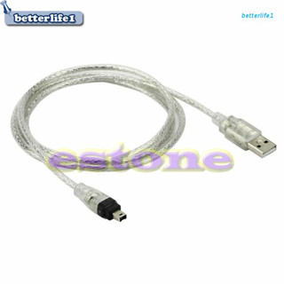 Btm สายเคเบิล USB 2.0 ตัวผู้ เป็น IEEE 1394 4Pin ตัวผู้ iLink Firewire DV สําหรับกล้อง Sony DV