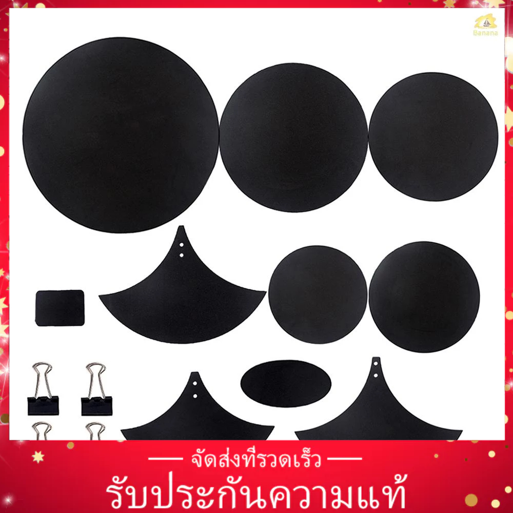 ของแท้-แผ่นฉาบปิดเสียงกลอง-พร้อมคลิปหนีบ-4-ชิ้น-สําหรับซ้อมกลอง