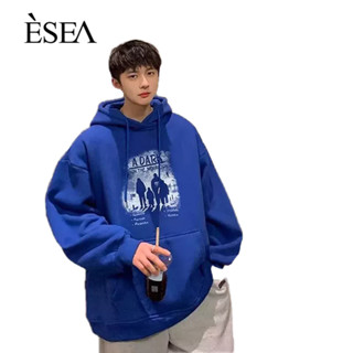 ESEA เสื้อสเวตเตอร์ผู้ชายฤดูใบไม้ร่วงและฤดูหนาวแฟชั่นแบรนด์ใหม่พิมพ์สไตล์ฮาราจูกุมีฮู้ดแฟชั่นแฟชั่นแฟชั่นเสื้อสเวตเตอร์แขนยาวของผู้ชาย