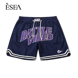 ESEA กางเกงขาสั้นผู้ชาย กางเกงขาสั้นผู้ชาย ทรงหลวม ยอดนิยม แฟชั่นญี่ปุ่น กีฬา กางเกงขาสั้นลำลอง