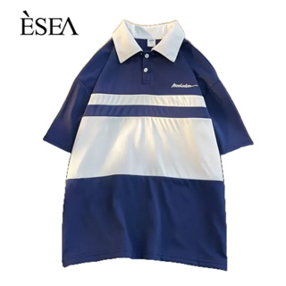 ESEA เสื้อยืดผู้ชายในทุกวันสบายๆแขนสั้นเสื้อยืดผู้ชายแฟชั่นฮาราจูกุยอดนิยม
